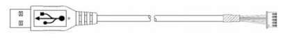Запчасти для банкоматов 009-0029343 Сборка кабеля USB для сенсорного экрана, 0,75M