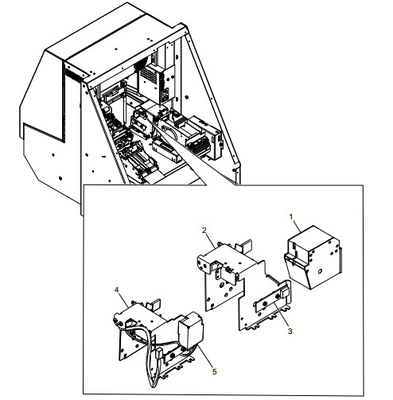 Банкоматные запасные части NCR LATCHFAST CARD CAPTURE BIN ASSEMBLY