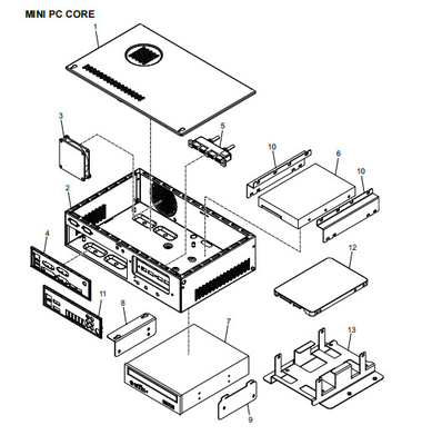 Запчасти для банкоматов NCR MINI PC CORE 445-0727528 445-0760722