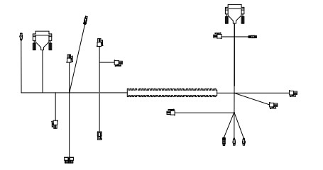 Запчасти для банкоматов 445-0752450 6623 FASCIA POWER HARNESS