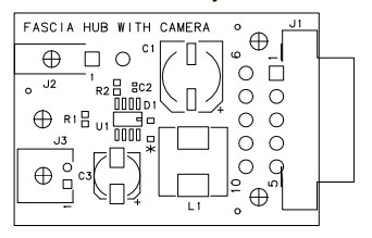 Запчасти банкомата NCR 445-0711787 FASCIA HUB С КАМЕРОЙ