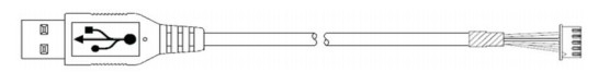 Части банкоматов 009-0029343 КАБЛОВОЕ СЕМБЛИЕ СТРАНИЦЫ USB, 0,75M