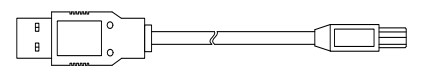 Части банкоматов 009-0021027 Кабель USB типа A до типа B С высокой скоростью (480 Мбит/с) (2000 мм)
